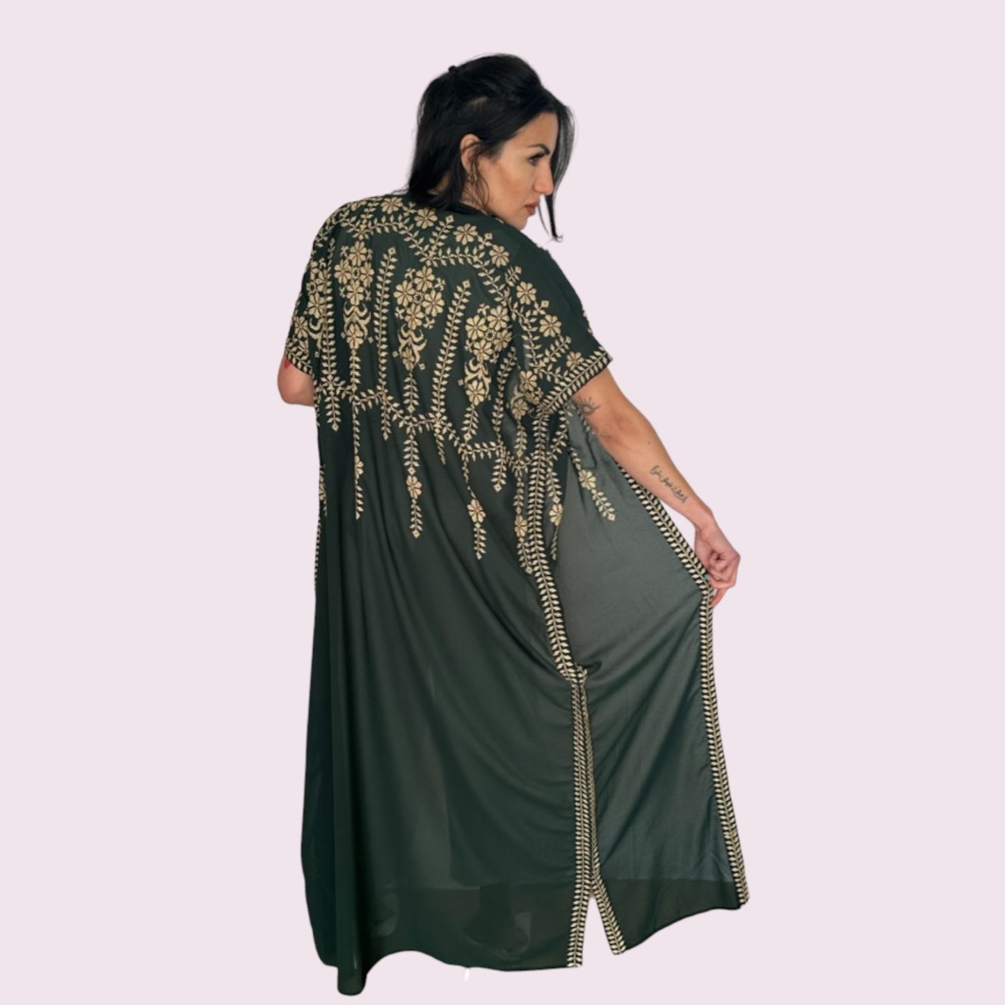 Olive Green Kimono - Desert Goddess