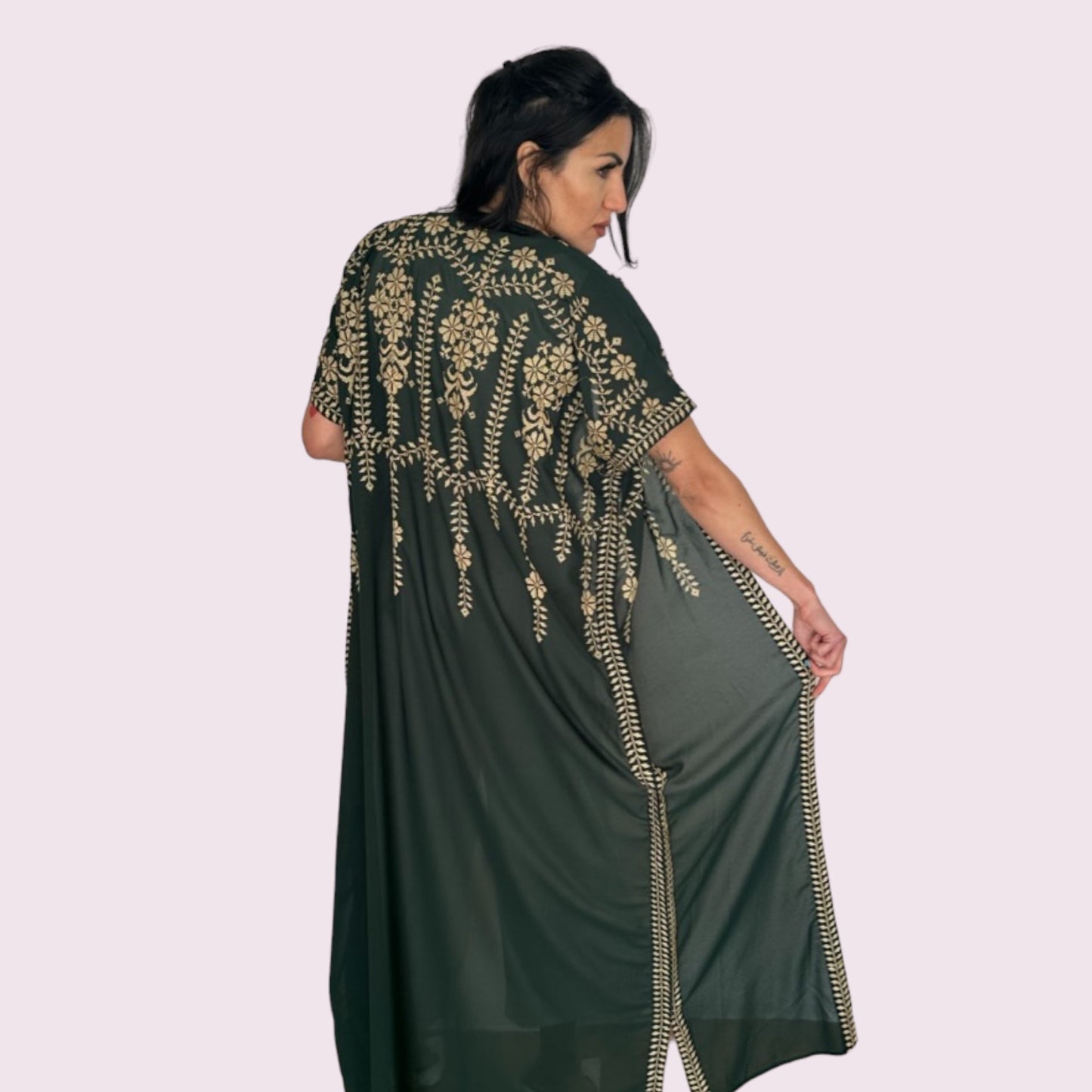 Olive Green Kimono - Desert Goddess