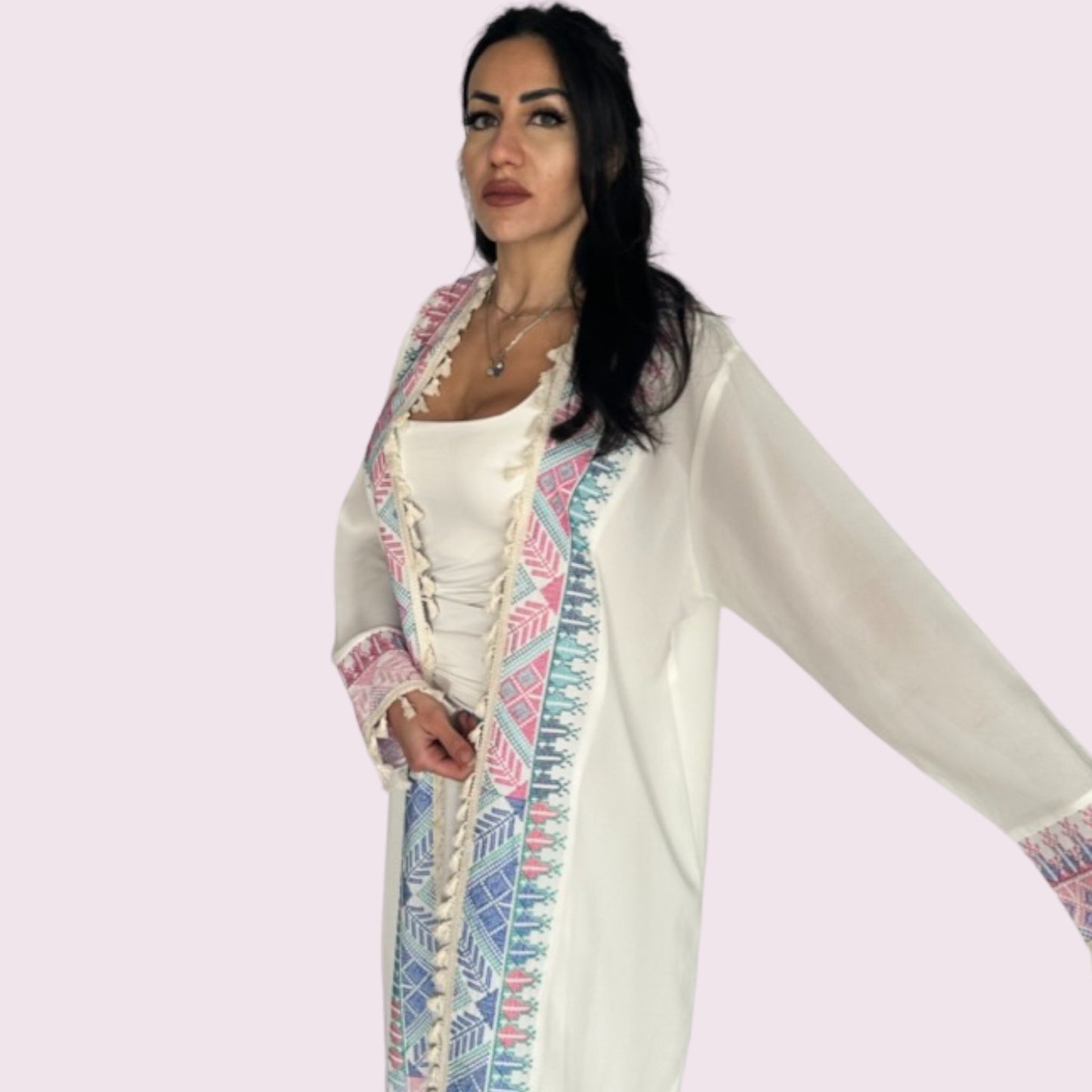 Pastel Arabesque Kimono - Desert Goddess