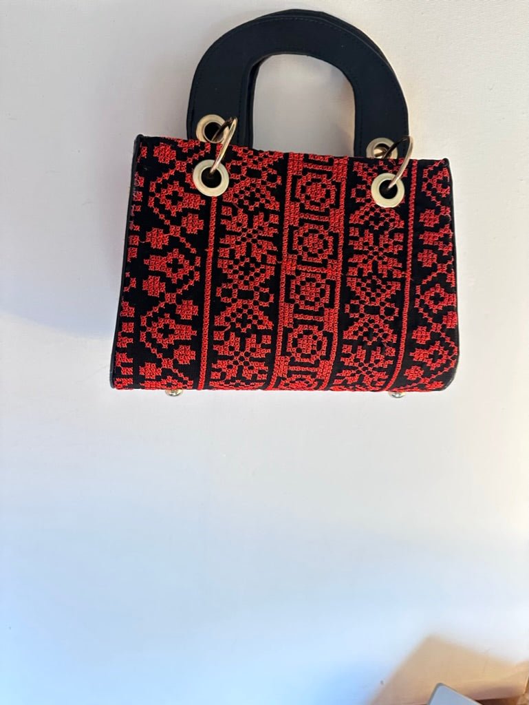 Scarlet Stitchwork: The Artisan Embroidered Handbag - Desert Goddess